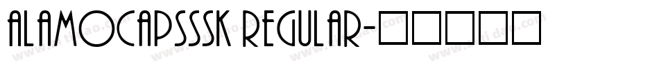 AlamoCapsSSK Regular字体转换